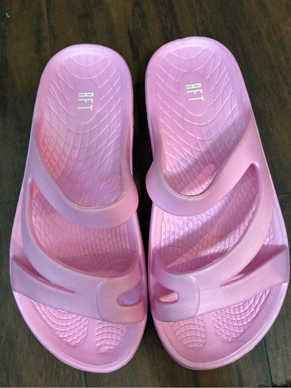 RFT Pink Slip-On Comfort Sandals 8 beach pool